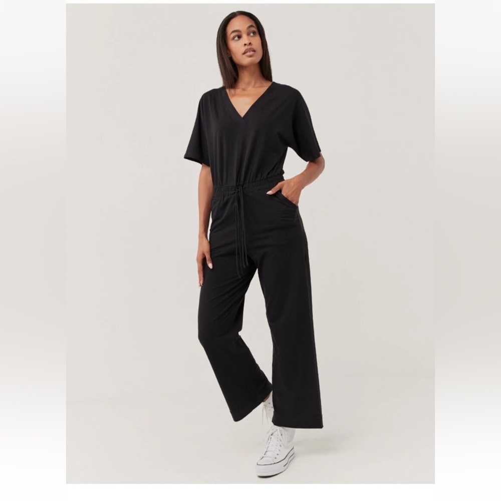 Pact Charlie Jumpsuit Black Sz Medium - Picture 4 of 16